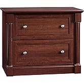 Sauder Palladia File Cabinet with 2 Drawers, Safety Mechanism, Lateral File Cabinet - Select Cherry Finish