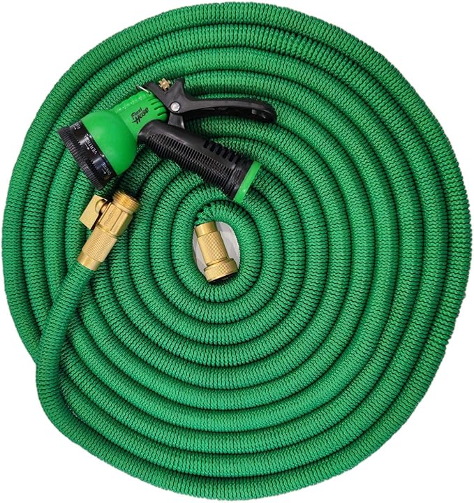 Flexi Hose with 8 Function Nozzle, Lightweight Expandable