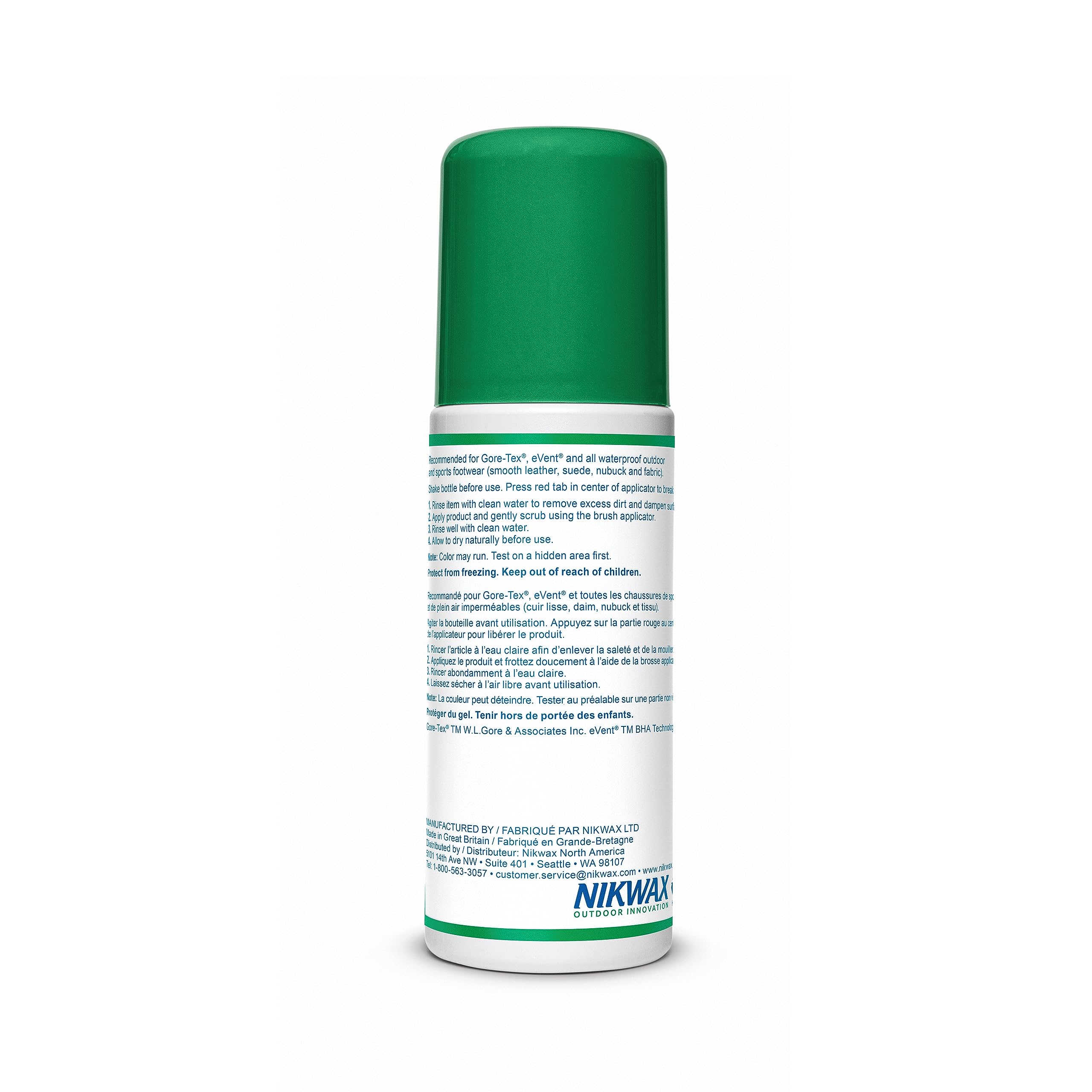 Nikwax Footwear Cleaning Gel, Shoe Care, Boot Cleaner for Suede, Leather, Fabric & Synthetic Materials, Safe for Gore-Tex, Waterproof, DWR
