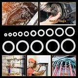 Lyeteung 260pc White Silicone O-Ring Gasket Assortment Kit Plumbing Auto view 6