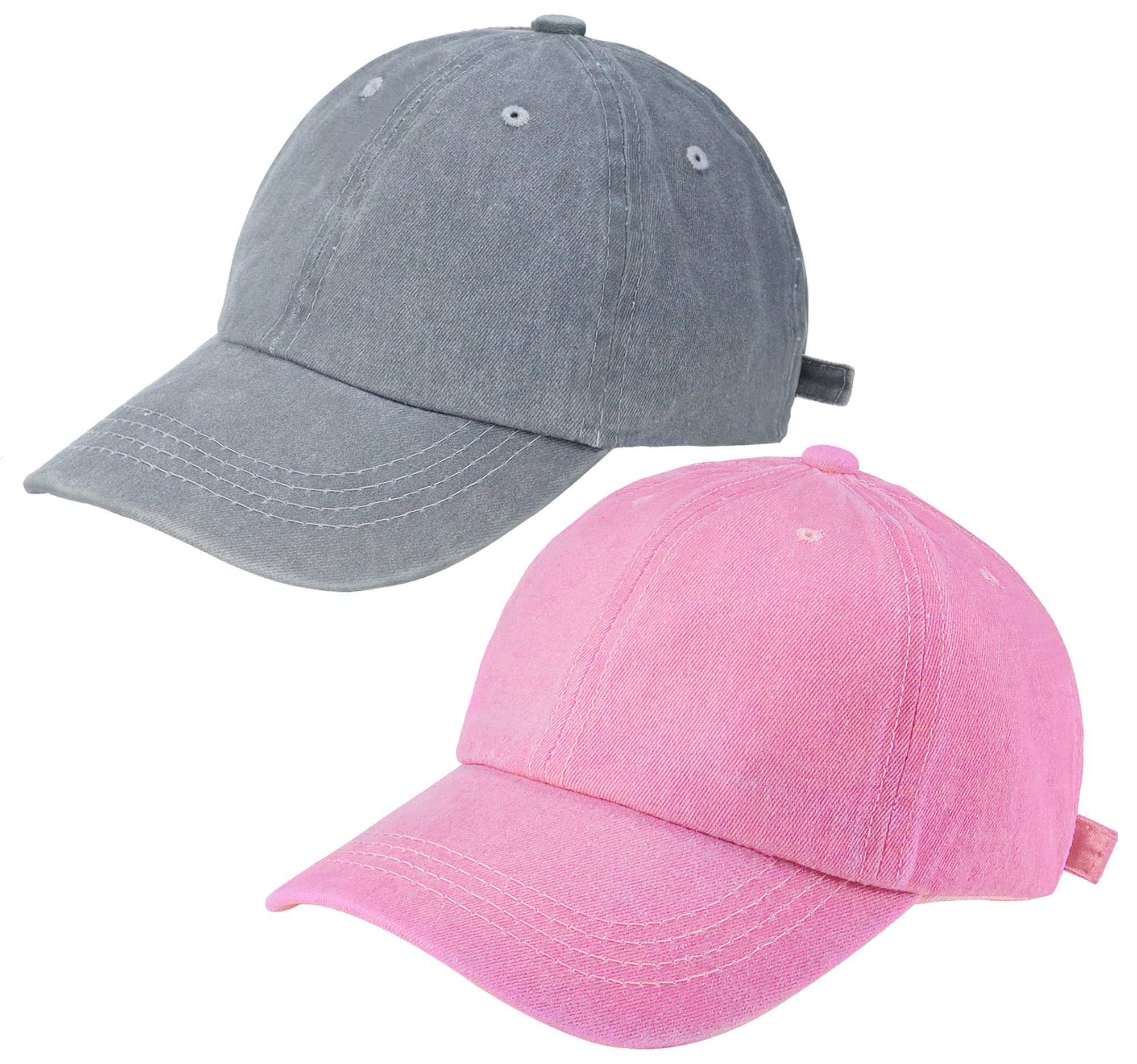 Photo 1 of Eohak Kids Distresed-Washed Baseball Hat Infant Toddler Baby Boy Girl Hats Distresed for 2-8 Years