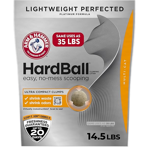 ARM & HAMMER HARDBALL LIGHTWEIGHT 5-IN-1 CLUMPING CAT...