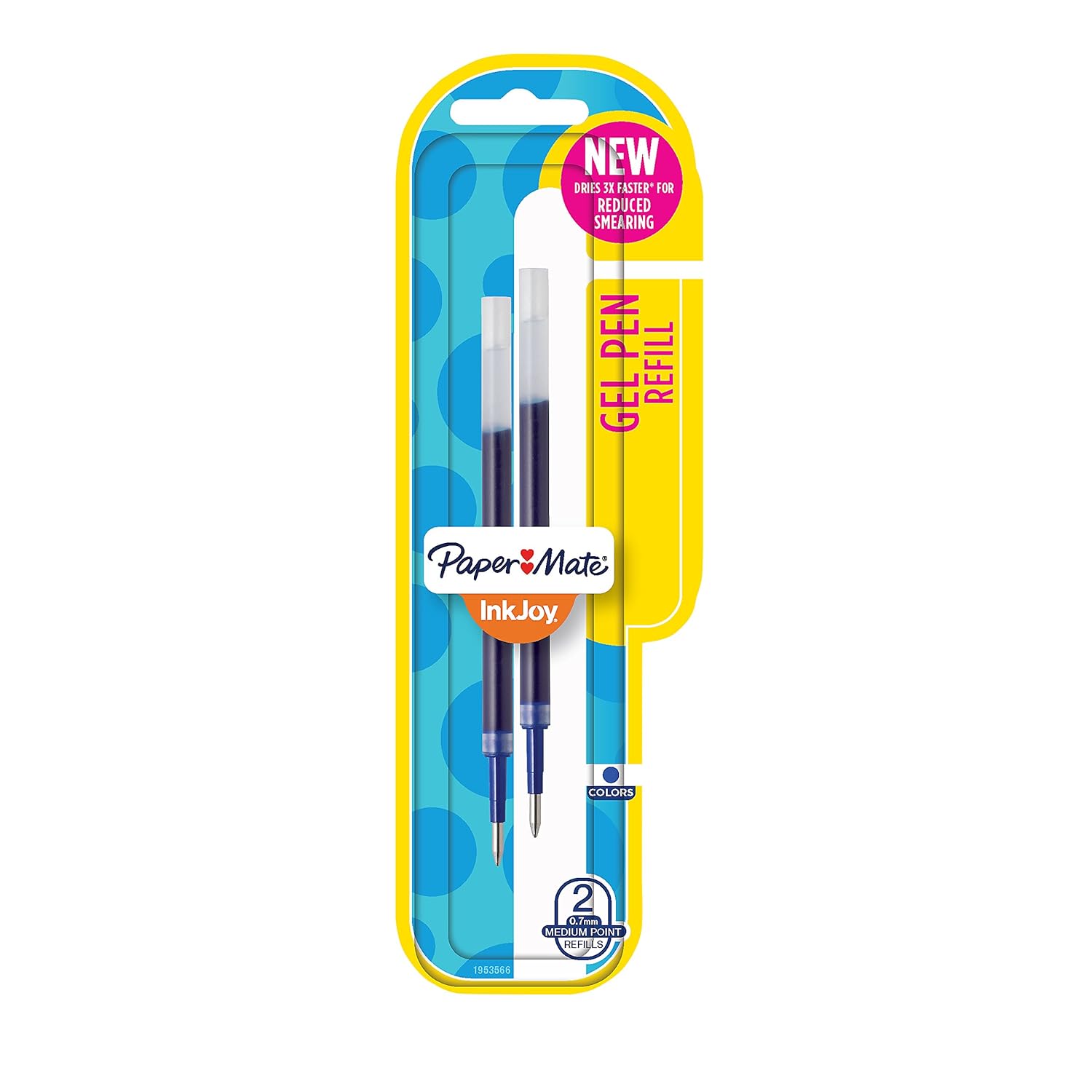 Paper Mate InkJoy Gel Pen Refills, Medium Point, Blue, 2 Count Amazon