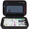 Elonbo GPS Carrying Case for 6-7 Inch Garmin DriveSmart 76/66/65/61, DriveCam 76, Garmin RV 780/795/dezl OTR700/OTR610 Garmin Catalyst GPS Navigator System, Pocket Fits Car Charger USB Cable,Black