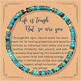 Nexievio Inspirational Gifts Bracelets for Women, Healing Natural Stone Encouragement Strength Bracelet - Thinking of You, Get Well Soon, Sobriety Gifts for Women Friends Sister