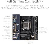 ASUS TUF GAMING B650M-PLUS WIFI AM5 Micro-ATX Motherboard DDR5 PCIe 5.0 M.2 view 6