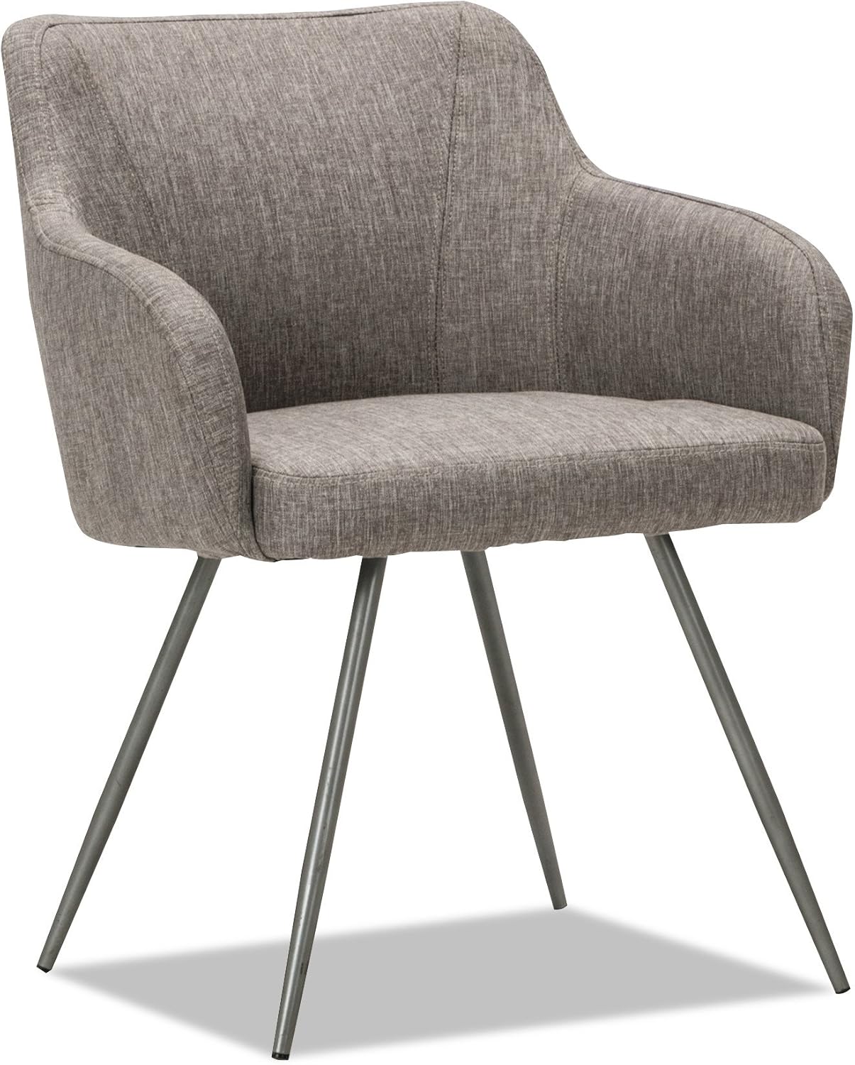 Alera Captain Series Guest Chair, Gray Tweed