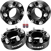 Richeer 2'' 6x135 Hubcentric Wheel Spacer for 2015-2025 F150, 6x135mm 6Lug Forged Wheel Spacers with 14x1.5 Studs & 87.1 mm Center Bore for 2015-2024 Expedition, 2015-2025 Navigator