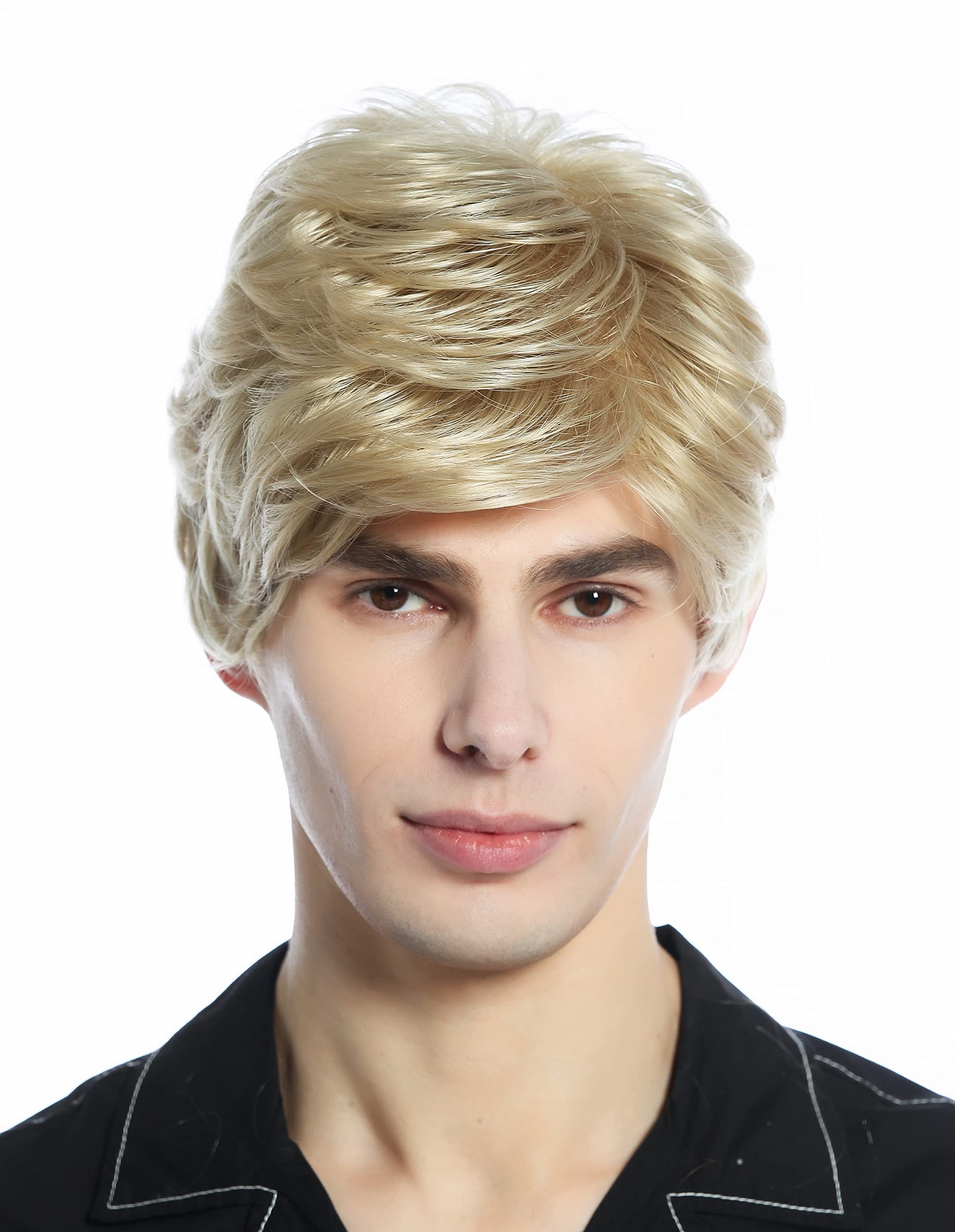 WIG ME UP - DW94A-24 Wig Men Women unisex short parting wavy ashen blond