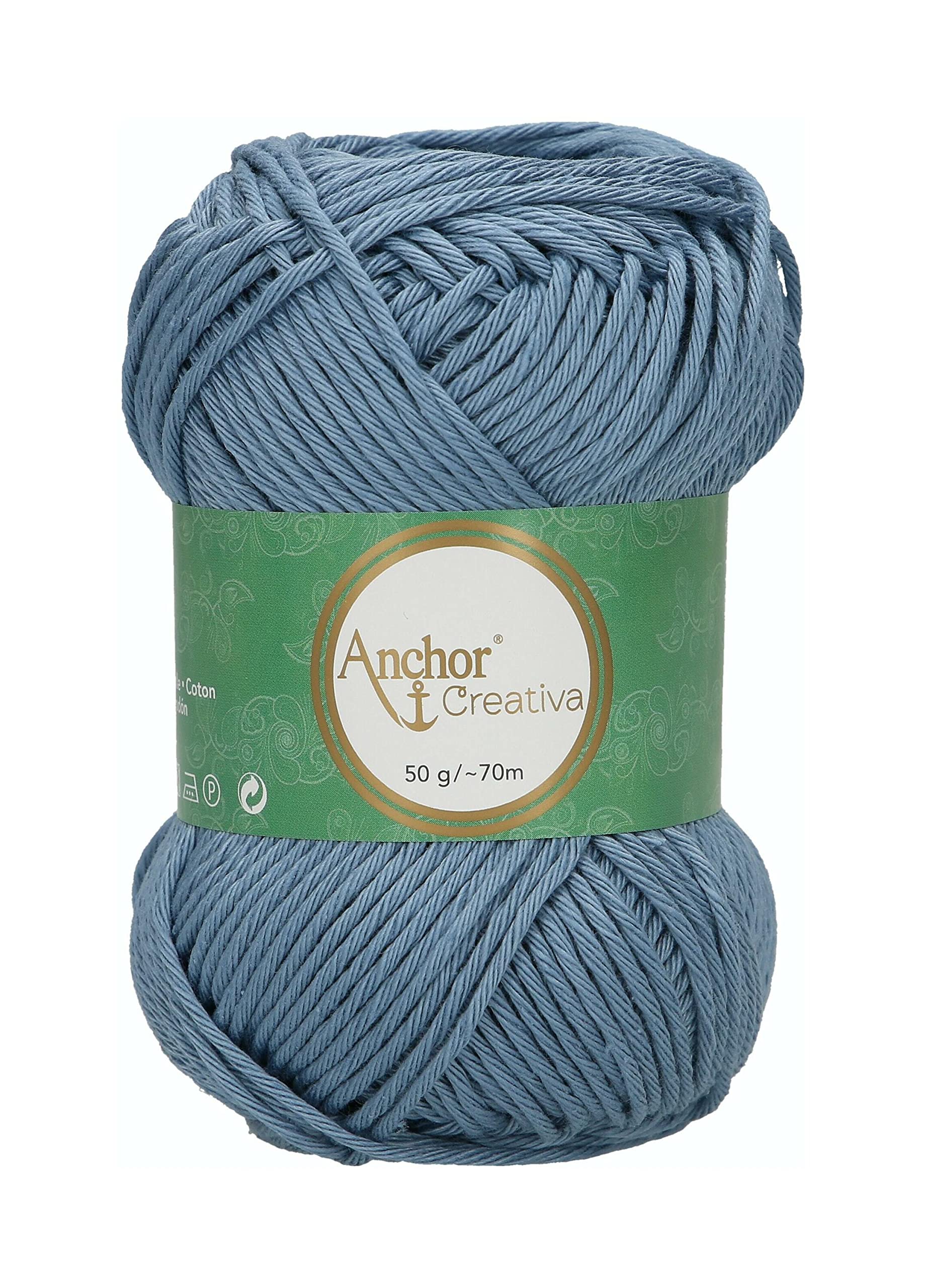 Anchor Crochet Yarn, 100% Cotton, 421, Stärke 8, 70m