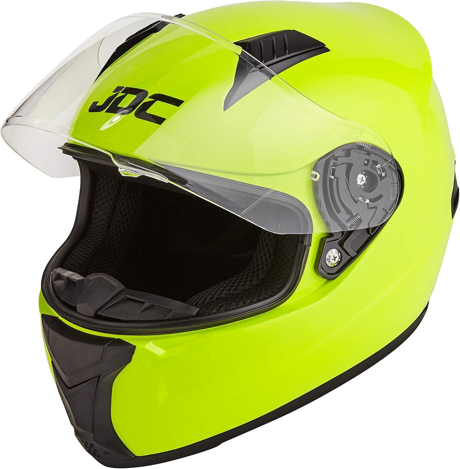 JDC Motorcycle Helmet Full Face PRISM Fluorescent Yellow L