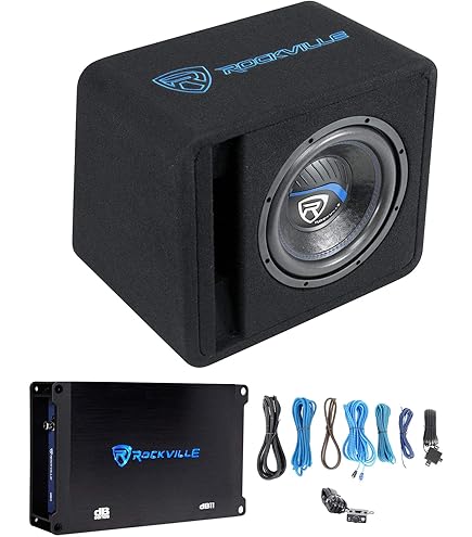 1500-Watt 12-Inch Powered Car Subwoofer Box | Amplified Bass System, 600W RMS, 4 Ohm, For Car Audio Upgrades