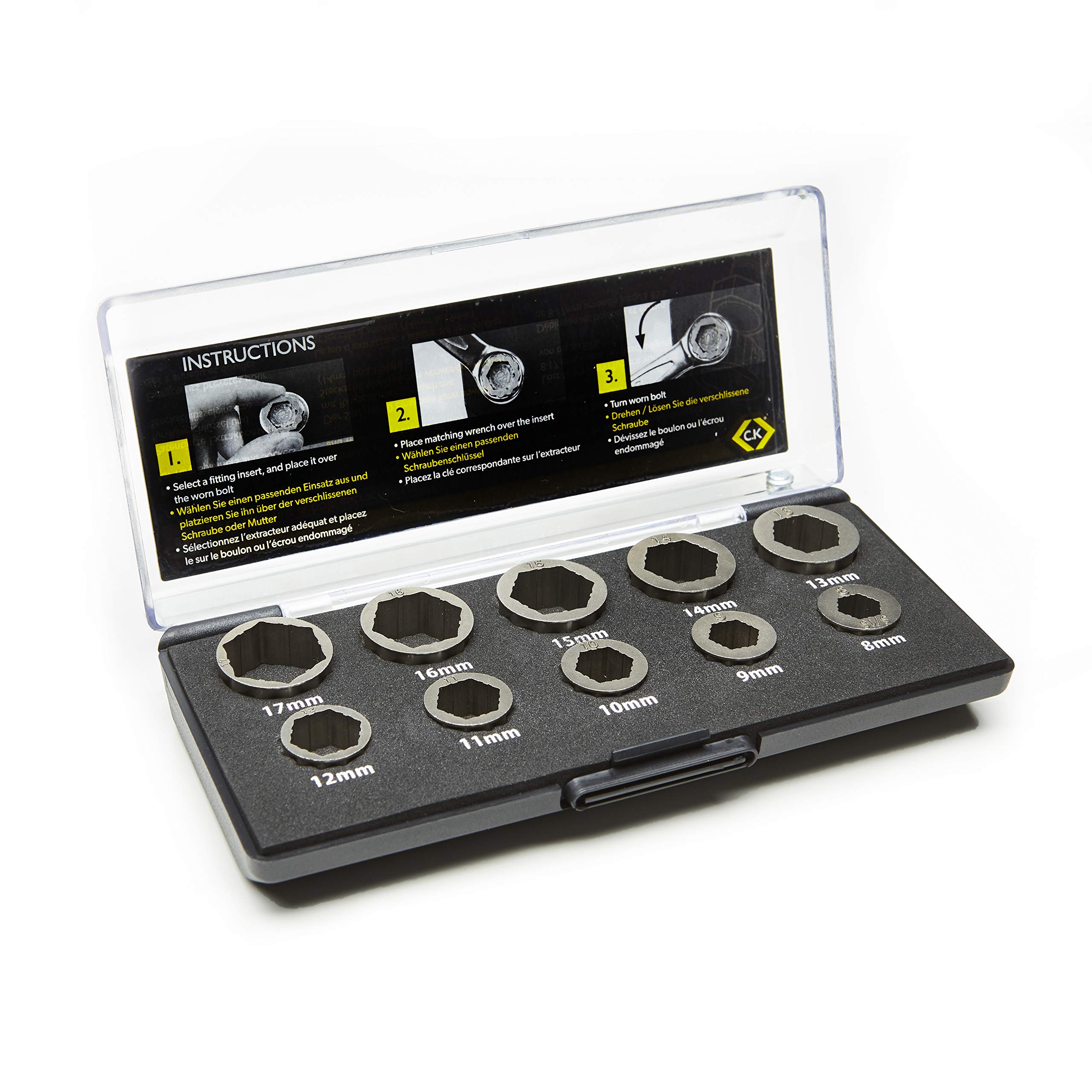 Rescue Nut & Bolt Extractor Set, Silber