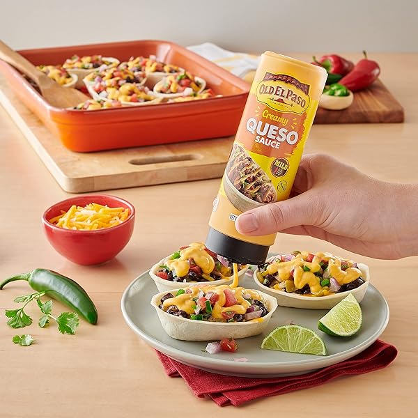 OLD EL PASO TACO SAUCE – CREAMY QUESO DIP, 9 OZ.