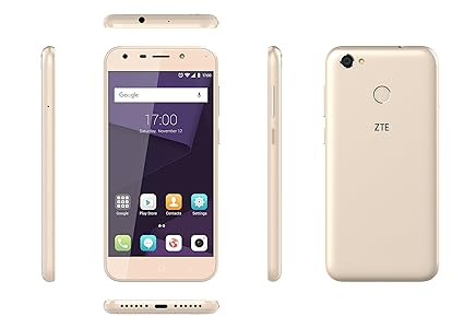 ZTE P075A60D1 A6-5.2 Zoll Smartphone (Octa-Core 1.4GHz, 2 GB RAM, 16 GB internal Memory, 16 MP Camera, Android N) Gold