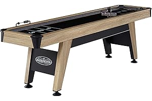 BARRINGTON BILLIARDS Barrington Shuffleboard Multiple Styles, Classic Arcade Game Collection, Durable & Stylish Designs with Puck Sets, Perfect for Family Game Rooms