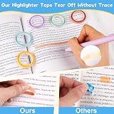 Hoiny Highlighter Tape 10 Rolls Transparent Sticky Notes 6mm x 5m view 5