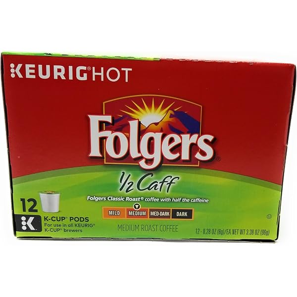 Folgers Half Caff Ground Coffee K Cup 