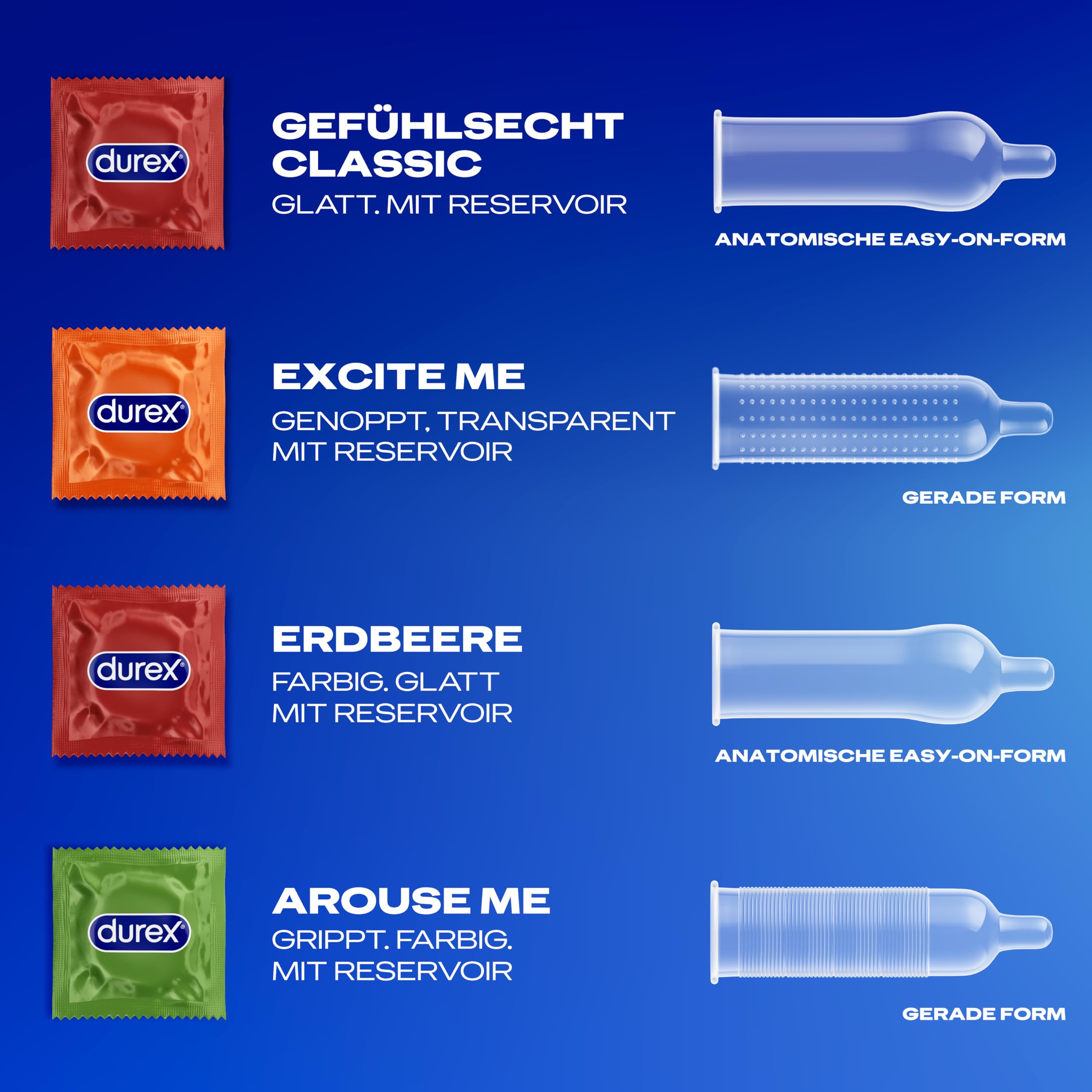 Durex Überrasch' Mich Kondome – Mixpack - Probierpaket - JGA - 30er Großpackung (1x 30 Stück) 3
