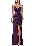 VFSHOW Womens 2025 Formal Prom High Slit Ruched