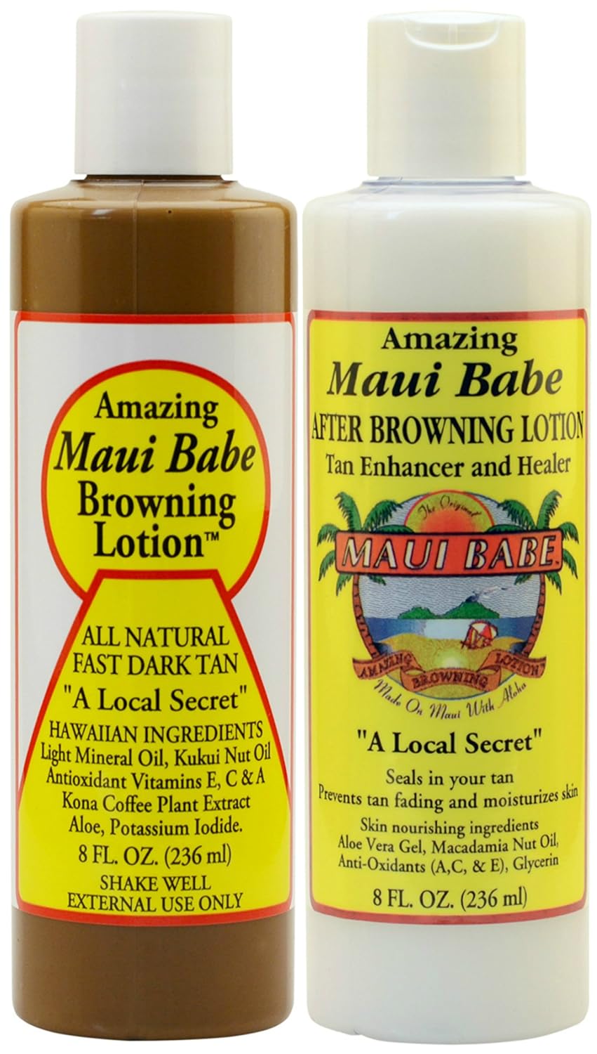 Maui Babe Before and After Sun Pack (Browning Lotion 8 oz, After