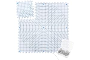 9 Pcs Blocking Mats, Thick EVA Foam Crochet Blocking Boards with Gridlines 50 T Pins and Storage Bag, Marked with Numbers to 