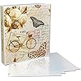 UniKeep Postcard Collector Storage Case with 20 Pages Suitable For Archival Storage - Holds up to 120 Postcards - Maximum Postcard Size of 4" x 6"