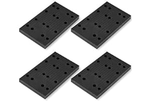 FMTYAOIU 4 Pcs Soft Foam Sanding Pads Interface Sander Backing Pad, Hook and Loop Soft Sponge Cushion Interface Buffer Pad for Festool RS400 LS130 Sander, 80 x 133 x 12 mm
