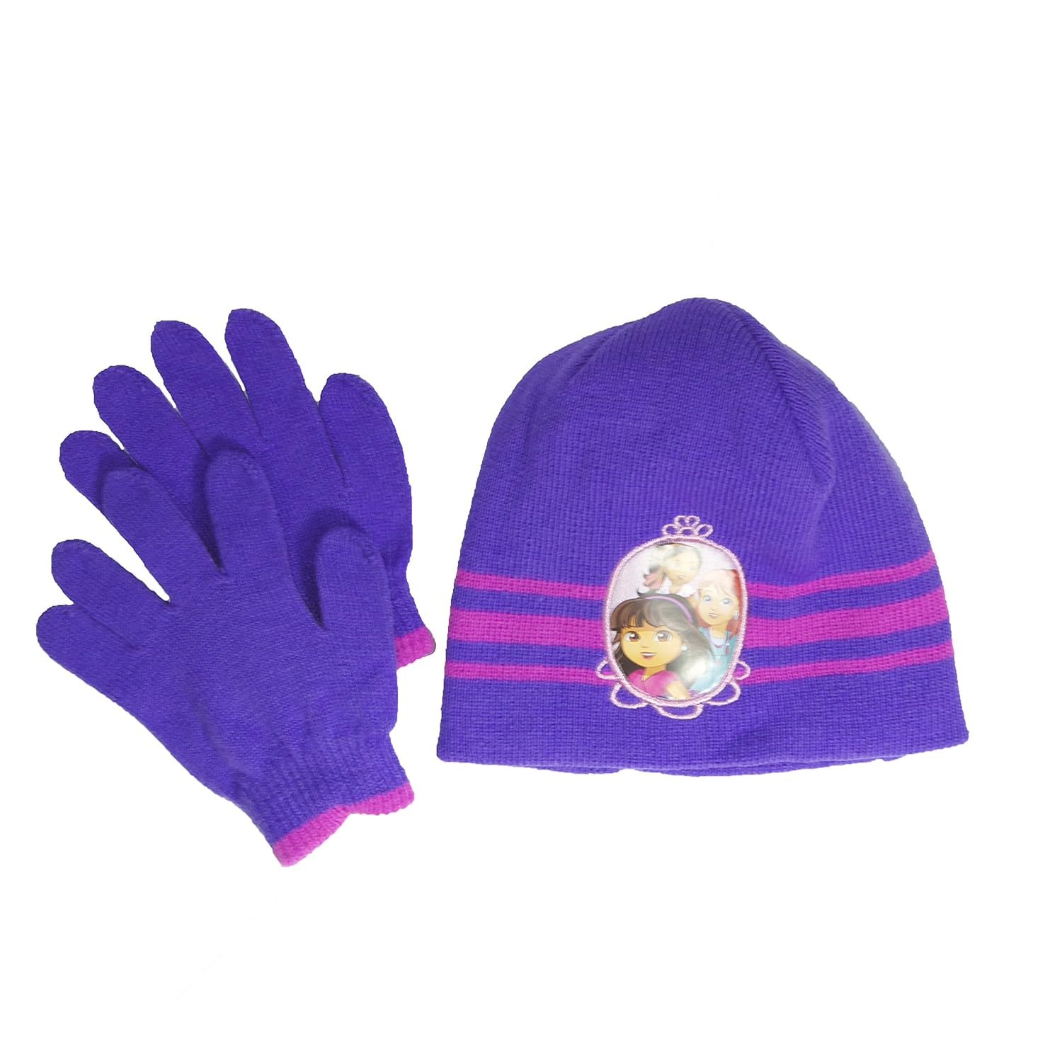 toddler purple hat and gloves