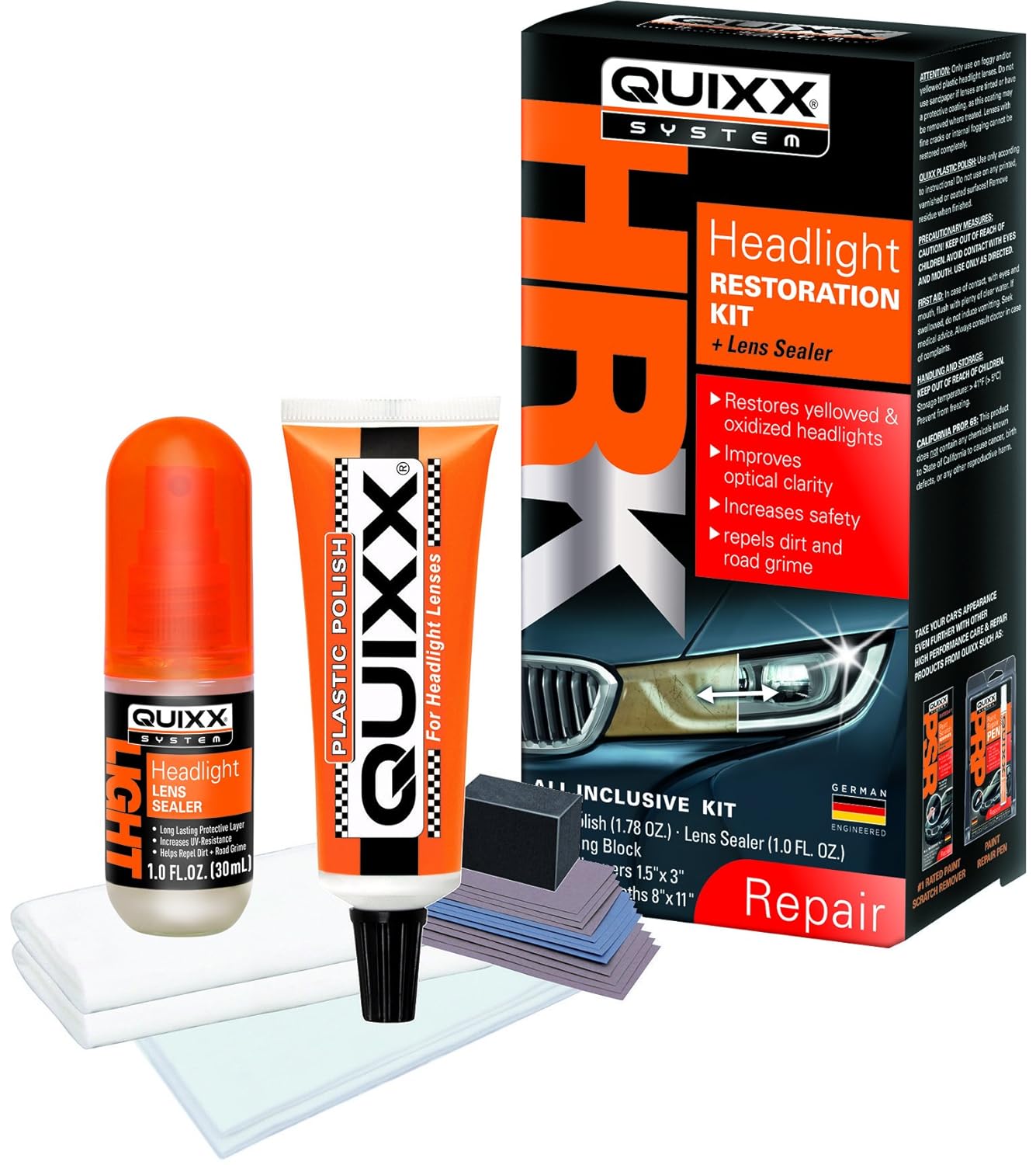 Quixx 00084US Headlight Restoration Kit and Sealer