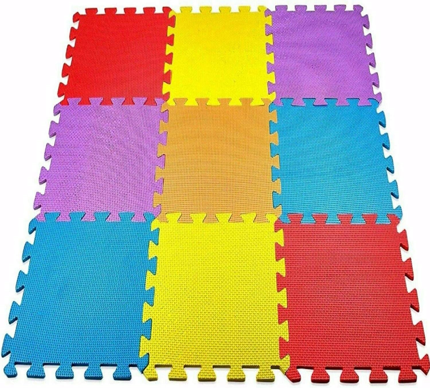 Shamz 20 Piece Interlocking Soft Kids Baby EVA Foam Activity Floor Tiles Play Mat, 20 Sq ft.