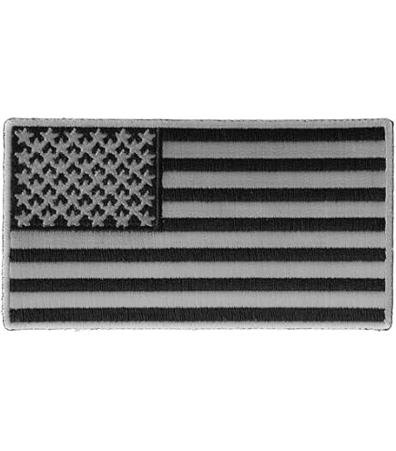 Black USA Flag Embroidered Iron Sew On American Patch America T Shirt Bag Badge - Foto 4