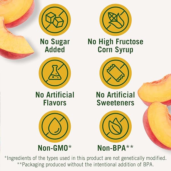 DEL MONTE, DICED PEACHES, 3.75 OZ, 4 CT