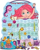 PUTSKA Potty Training Reward Chart for Girls with 35 Reusable Stickers