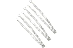 YAKEFLY 3-Piece Universal Automotive Grounding Cable, 20" x 1/2" Flat Braided Copper Engine Ground Strap