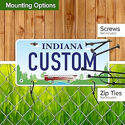 Custom Indiana License Plate, Personalized License
