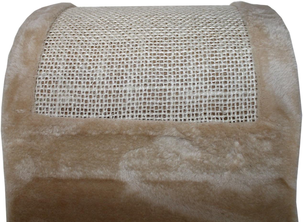 Hiding 7" Pet Cat Scratch and Slide Wave Scratcher for Cats Kittens- Scratching Wave (Beige)