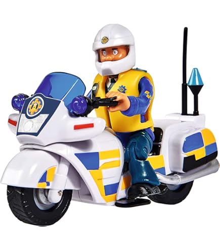 Simba Firefighter Sam Jupiter Toy Fire Truck With Figure - 17cm Vehicle With Folding Ladder For Ages 3+