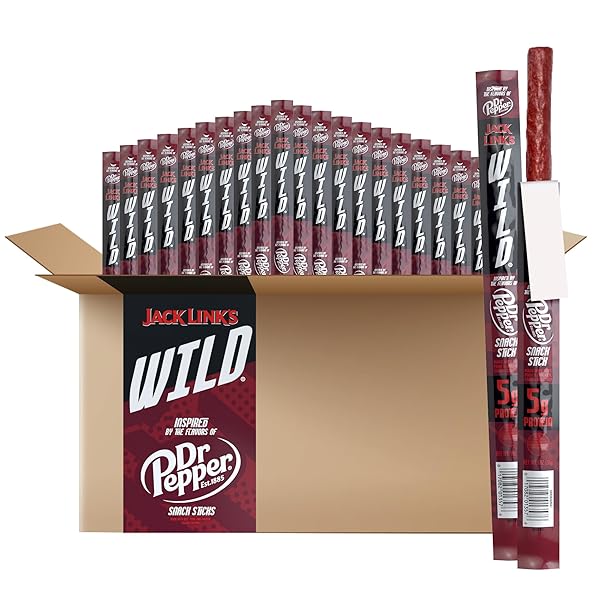 JACK LINK’S WILD SNACK STICKS, DR PEPPER INSPIRED...