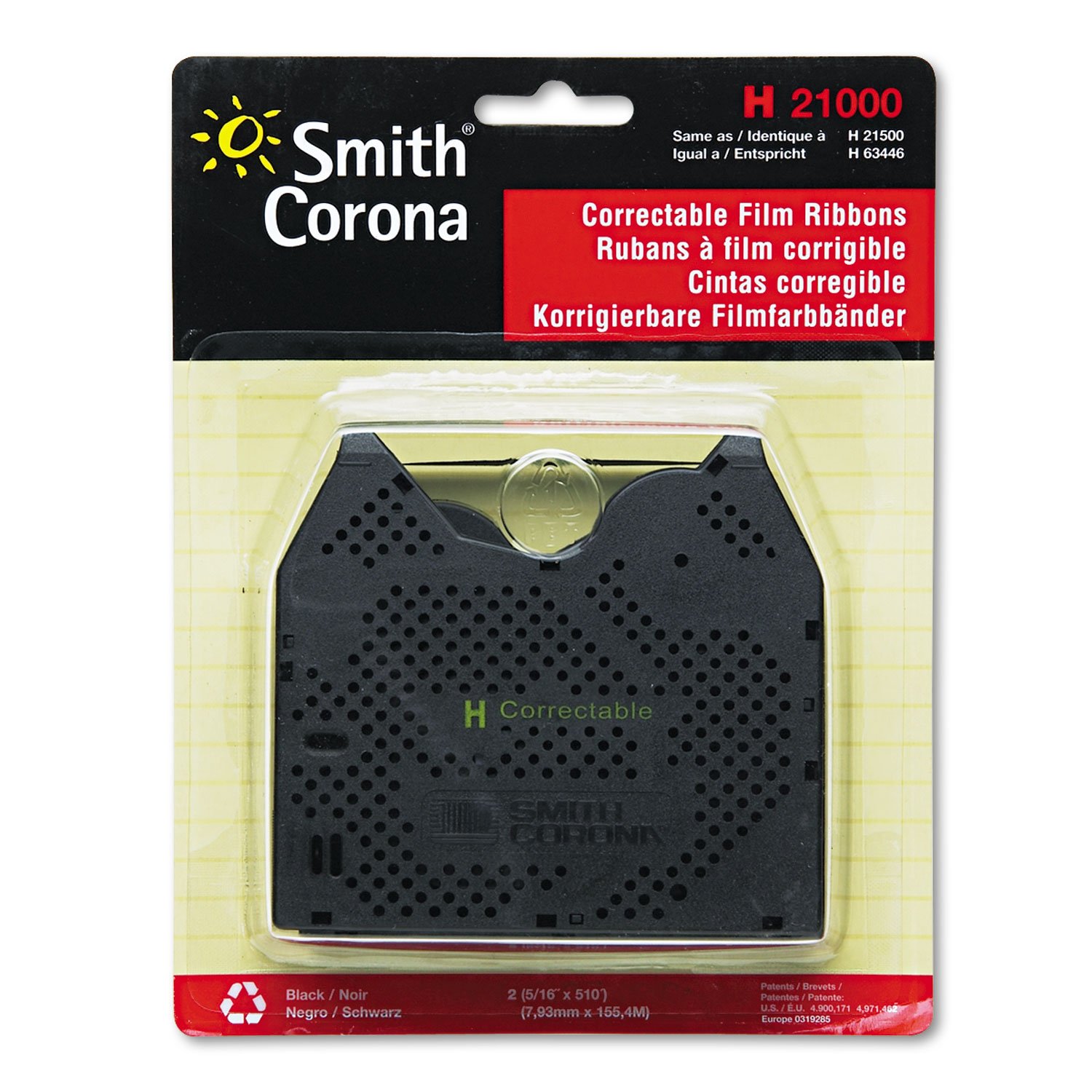 Photo 1 of Smith Corona 21000 Correctable Typewriter Ribbon (2-Pack)