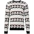 NOROZE - Maglione natalizio unisex Fair Isle, a maglia grossa