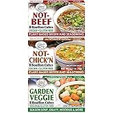 Edward & Sons Vegan Chicken Beef Vegetable Bouillon Cubes - 8 Cubes of Each | Vegan Broth, Gluten Free Stock, No Trans Fat, U