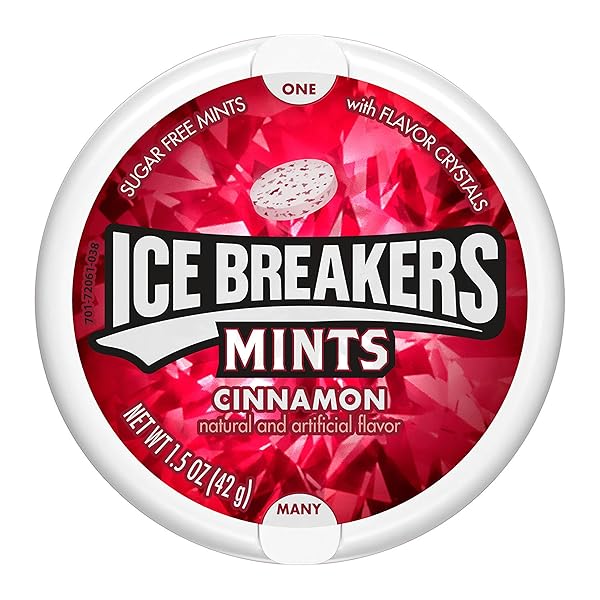 ICE BREAKERS CINNAMON SUGAR FREE MINTS TINS, 1.5 OZ (8 COUNT)