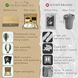 Itsy Bitsy Party Co Premium Reusable Birthday Decorations Black Gold Banner view 4