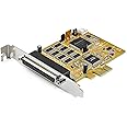 StarTech.com 8-Port PCI Express RS232 Serial Adapter Card, PCIe to Serial DB9 Card, 16C1050 UART, 15kV ESD - Windows Only, TAA