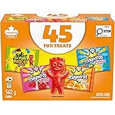 Maynards, Assorted Gummy Candy (Pack of 45), Sour Patch Kids, Fuzzy Peach, Swedish Berries, Swedish Fish, Sour, Bulk, Individ