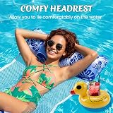 Cadoal 3 Pack Lilo Pool Floats with 2 Pumps and 2 Drink Holders view 2