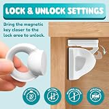 BooBoo Baby Magnetic Child Safety Cupboard Locks x4 + Key UK Award-Winning Brand view 3