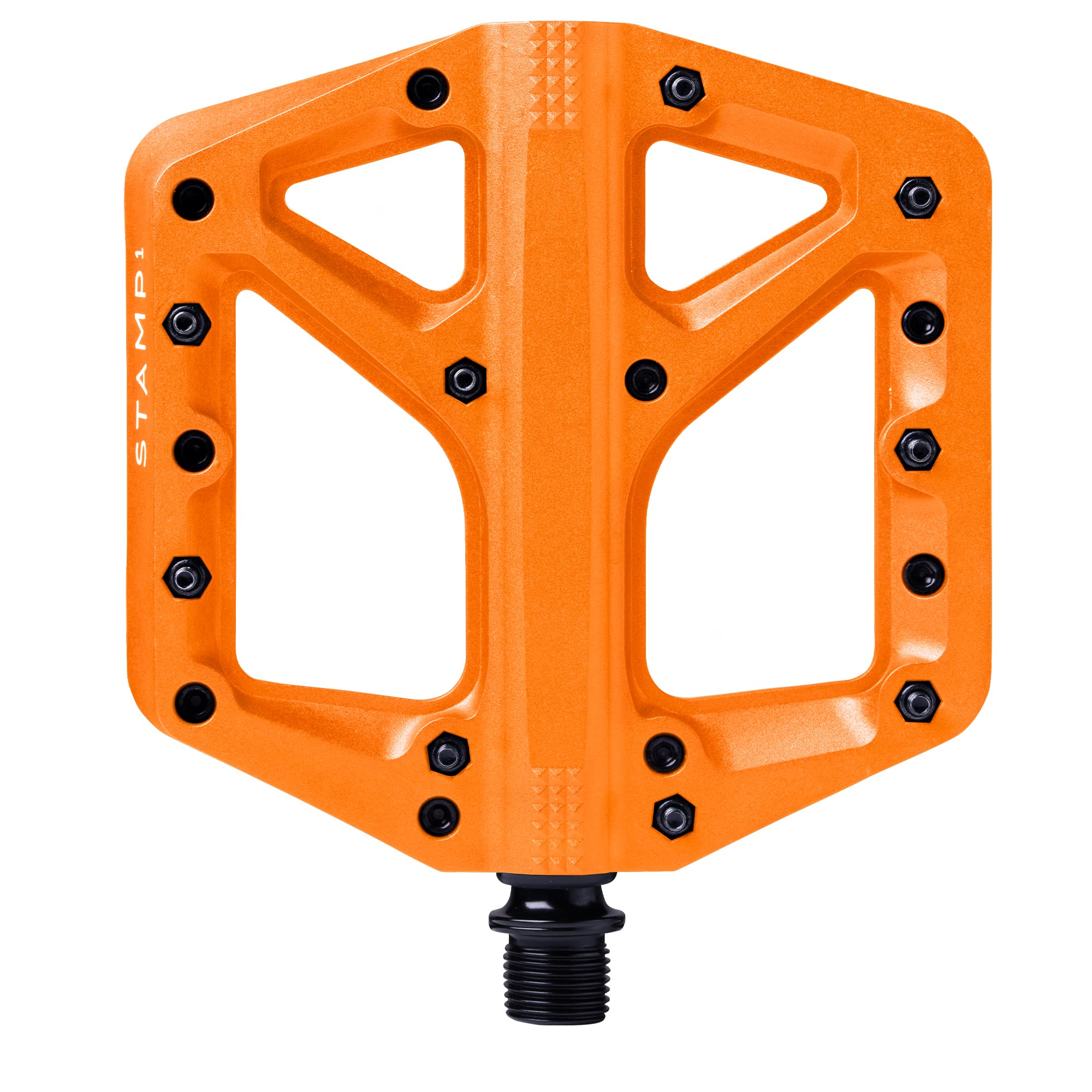 Crankbrothers Stamp-1 Pedals, Large, Orange — image 1