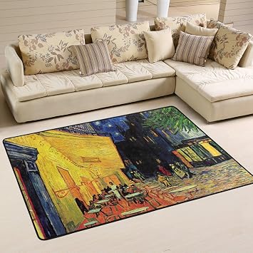 Woor Van Gogh Cafe Ferrace Wohnzimmer Essbereich Teppiche 91 4 X